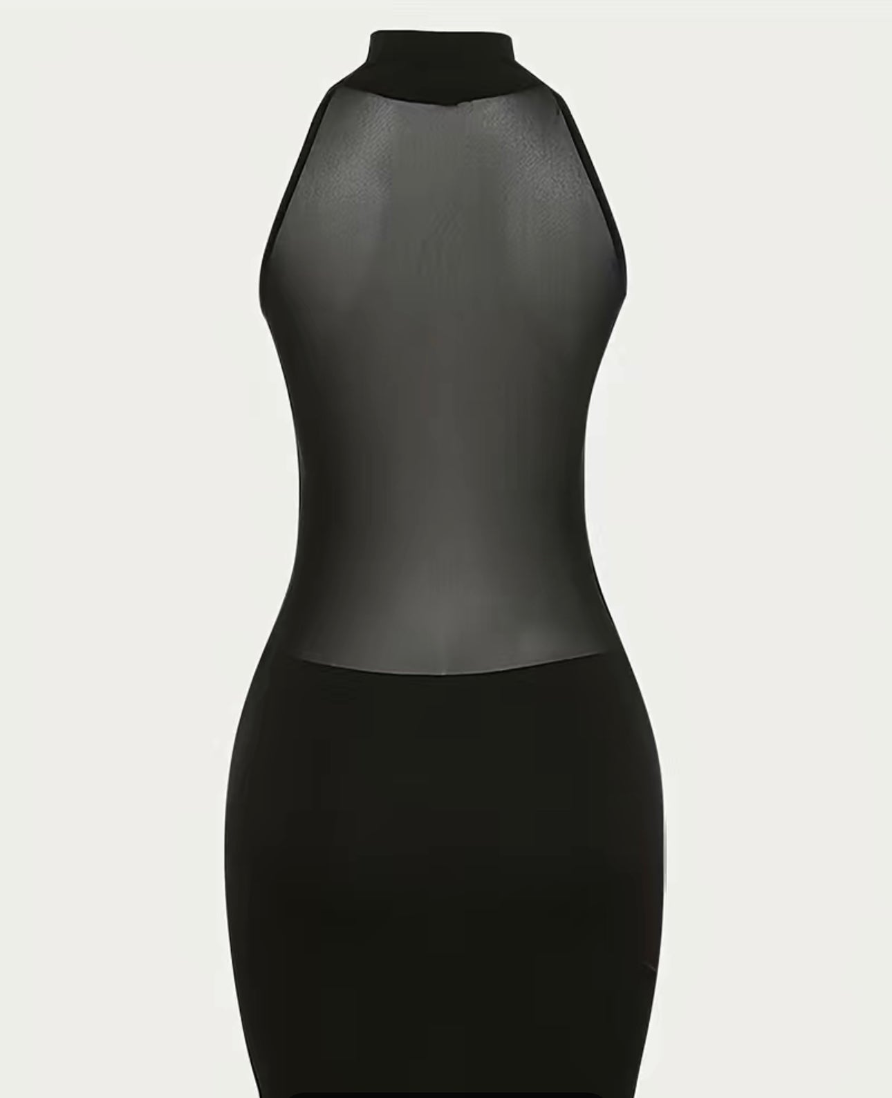 Hands on Mesh Stitching Dress