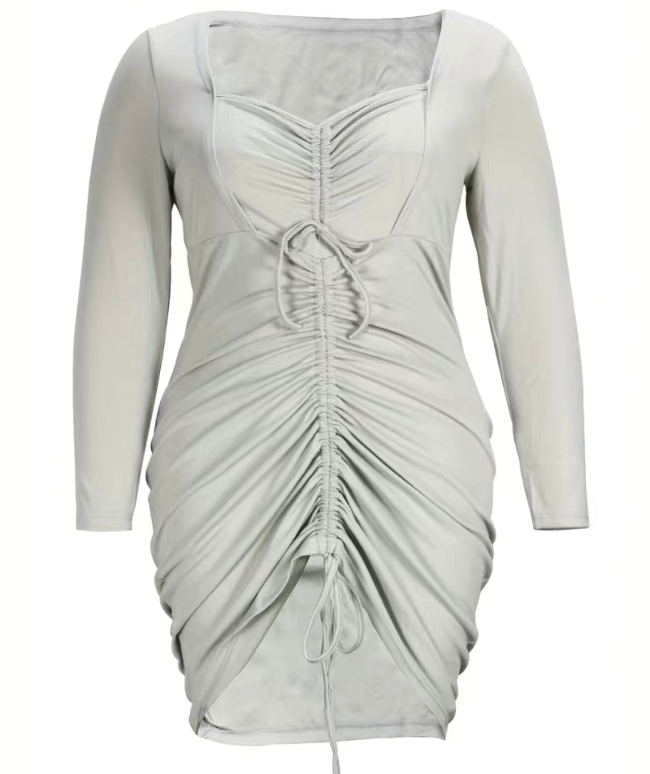 Plus Size Sexy Dress, Women's Plus Solid Long Sleeve Sweetheart Neck D Oh That's Her! Plus Size Sexy Dress, Women's Plus Solid Long Sleeve Sweetheart Neck D Oh That's Her!